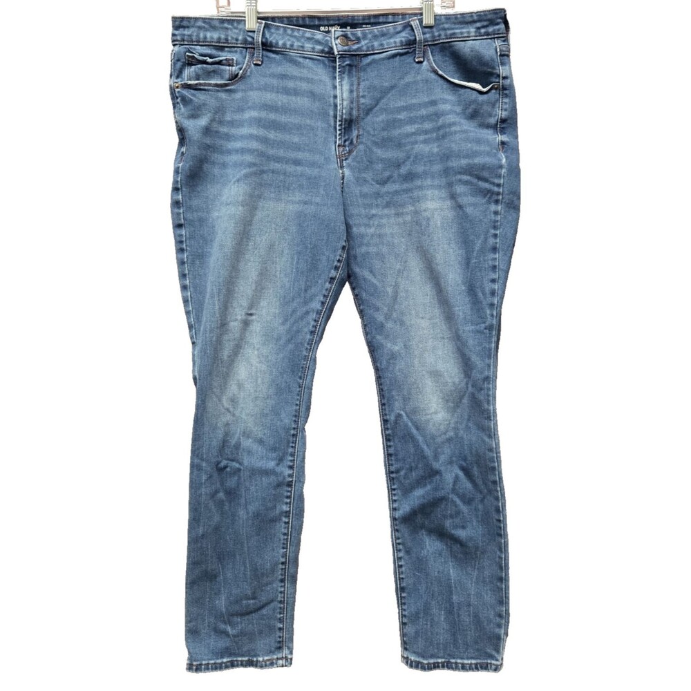 Old Navy Mid-Rise Pop Icon Skinny Jeans Womens Size 18 Blue Denim Stretch pants